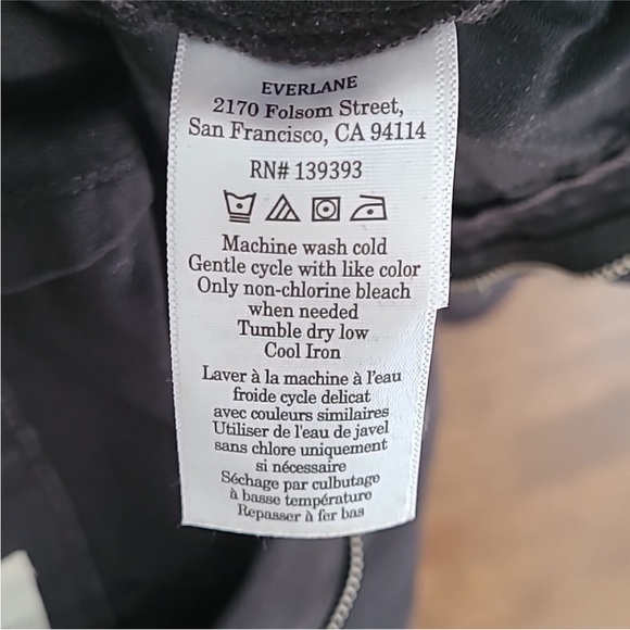 EVERLANE The Utility Barrel Black High Rise Cropped Denim 6R - Picture 6 of 6